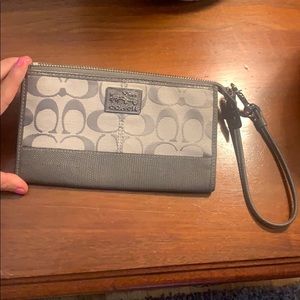 Grey Coach Wristlet